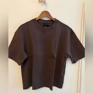 H&M Dark Brown Short Sleeve Tee